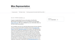 Desktop Screenshot of missrepresentation.com
