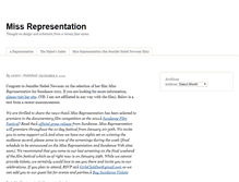 Tablet Screenshot of missrepresentation.com